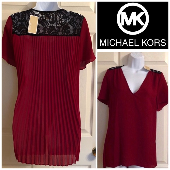 Michael Kors Tops - 🆕 Michael Kors Cinnabar / Black Top